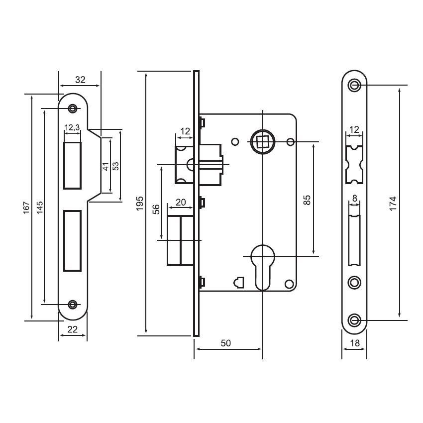 Замок  L1885 PG (Morelli)